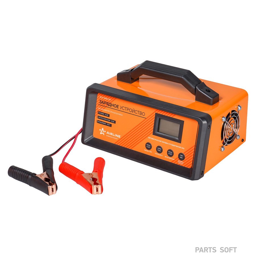 Устройство зарядное "AIRLINE" 12V 5/10/15/20А (автомат, LCD дисплей, импульсное) - AIRLINE None None